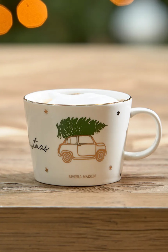 Lifestyle Riviera Maison Kubek świąteczny z porcelany 330 ml 549310 multicolor