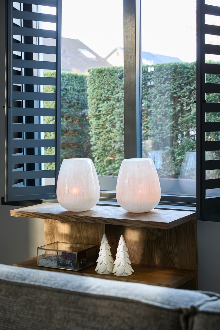 Dekoracja LED świąteczna z ceramiki 20 cm Riviera Maison biały 582730