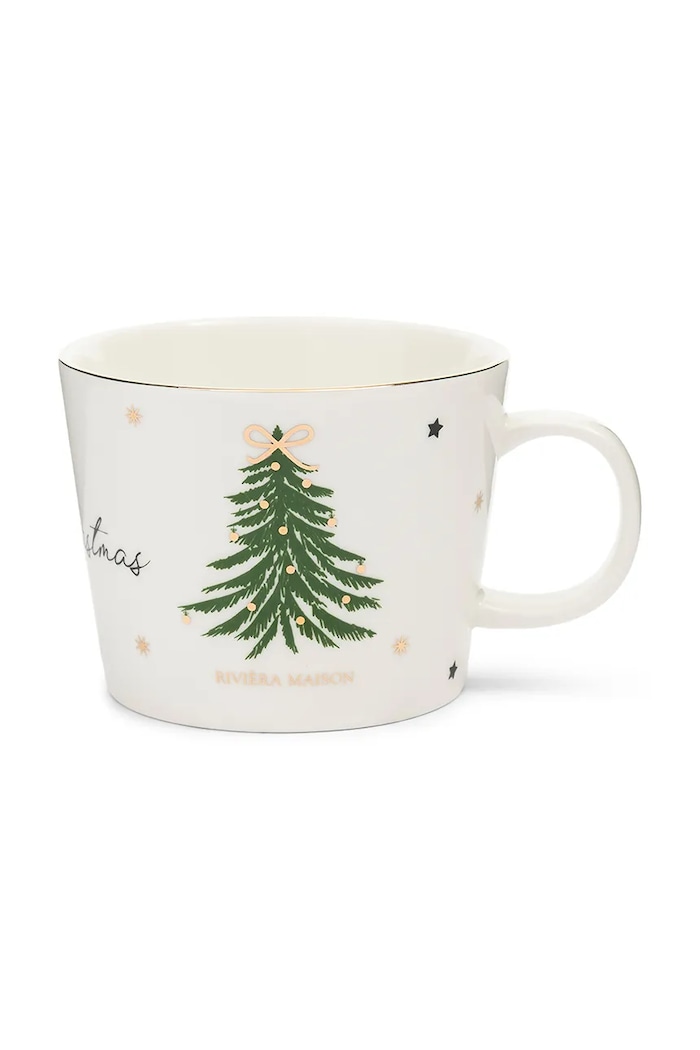 Riviera Maison Kubek świąteczny z porcelany 330 ml multicolor 583070
