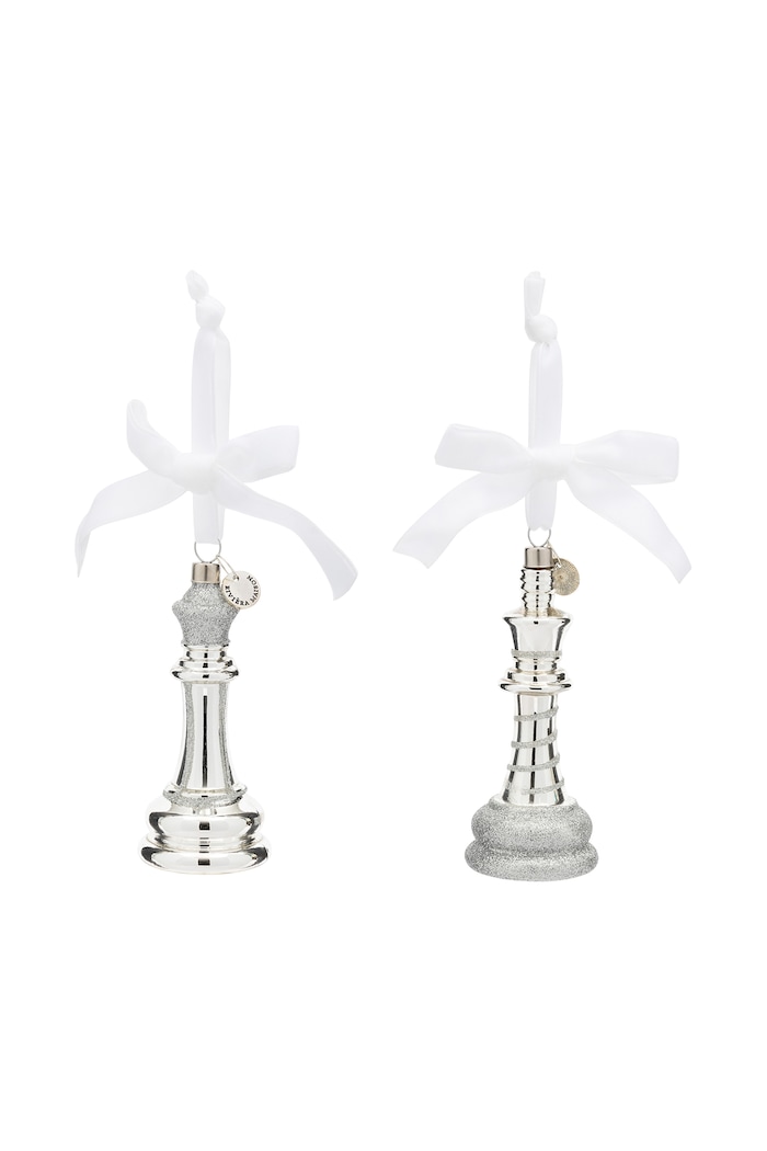 Riviera Maison Zestaw zawieszek świątecznych ze szkła 2-pack 12 cm multicolor 584830