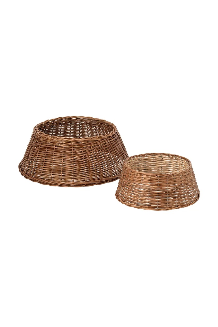 J-Line Osłonka na stojak pod choinkę z wikliny 35 x 18 cm 266682 brązowy AW26