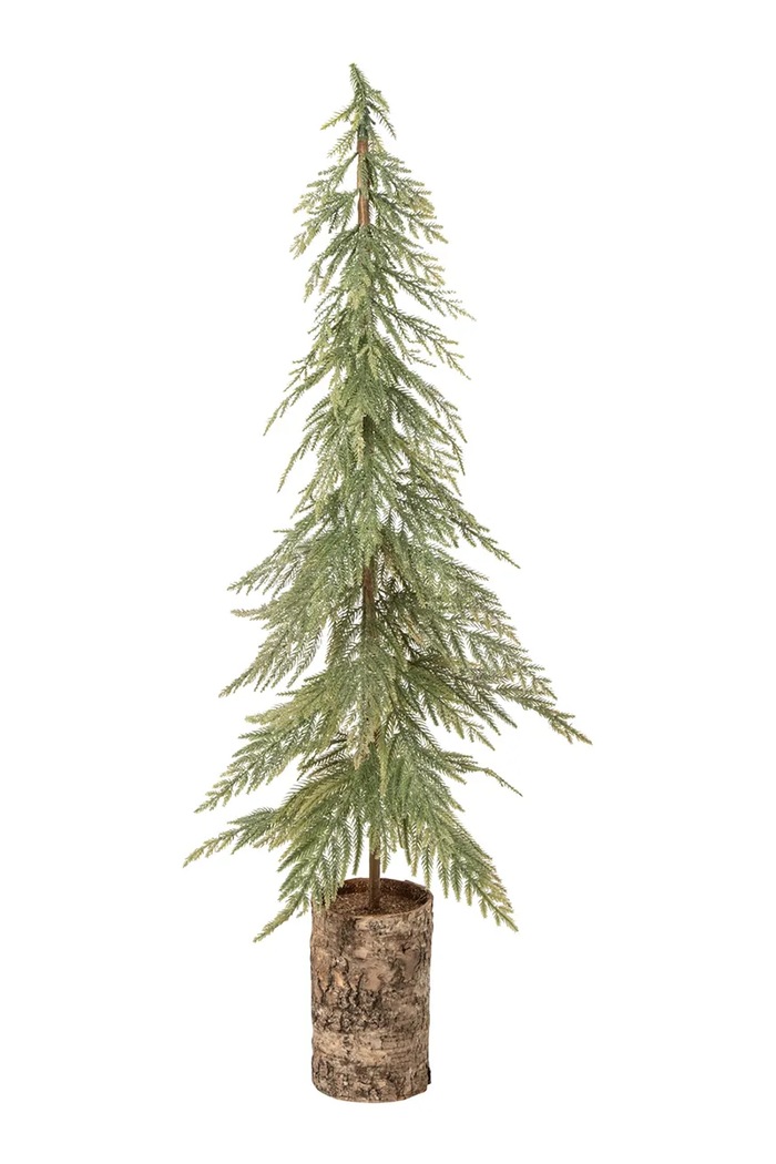 J-Line Choinka dekoracyjna z tworzywa sztucznego 25 x 95 cm zielony 268818
