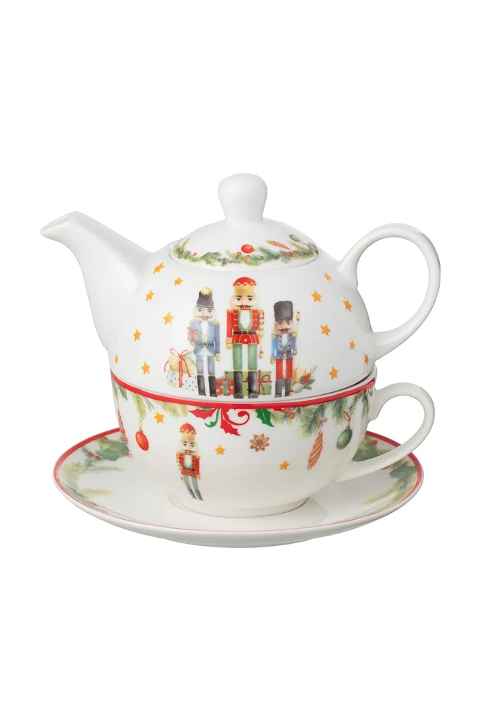 J-Line Zestaw do herbaty z ceramiki multicolor 49322