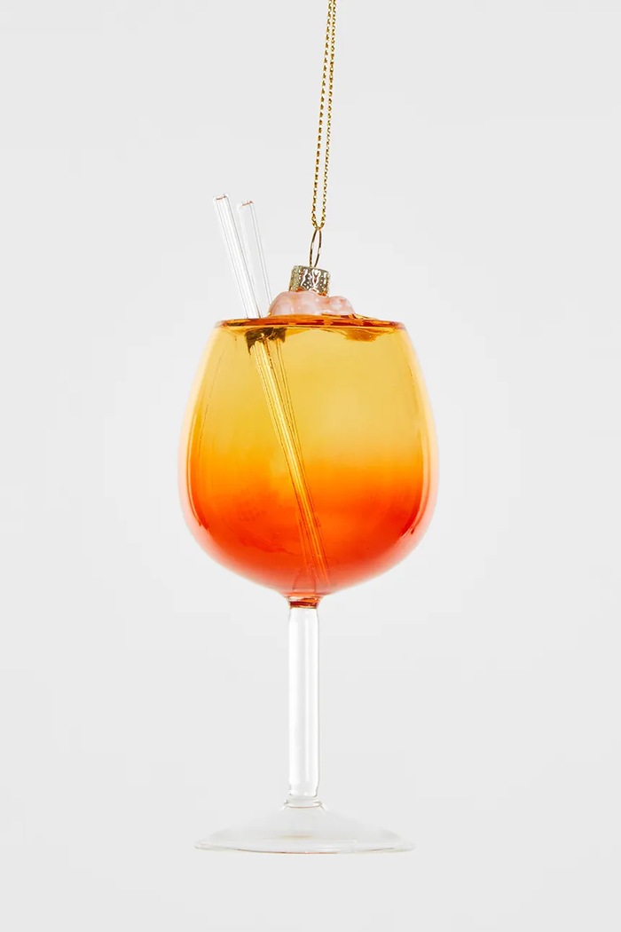 YUP in de BOOM Zawieszka choinkowa ze szkła pomarańczowy YUPSPRITZ