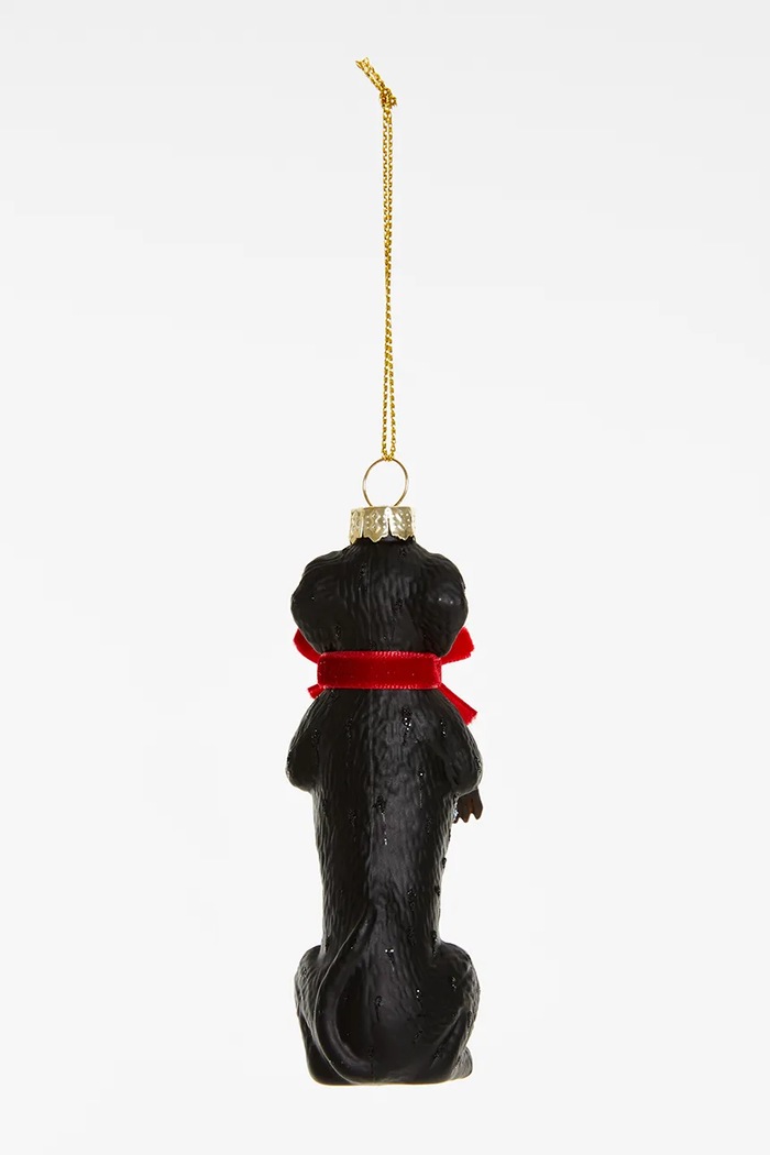 Lifestyle YUP in de BOOM Zawieszka choinkowa ze szkła YUPDACHSHUND brązowy