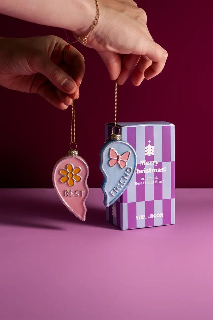 YUP in de BOOM Zawieszka choinkowa ze szkła YUPBESTFRIENDS multicolor AW26