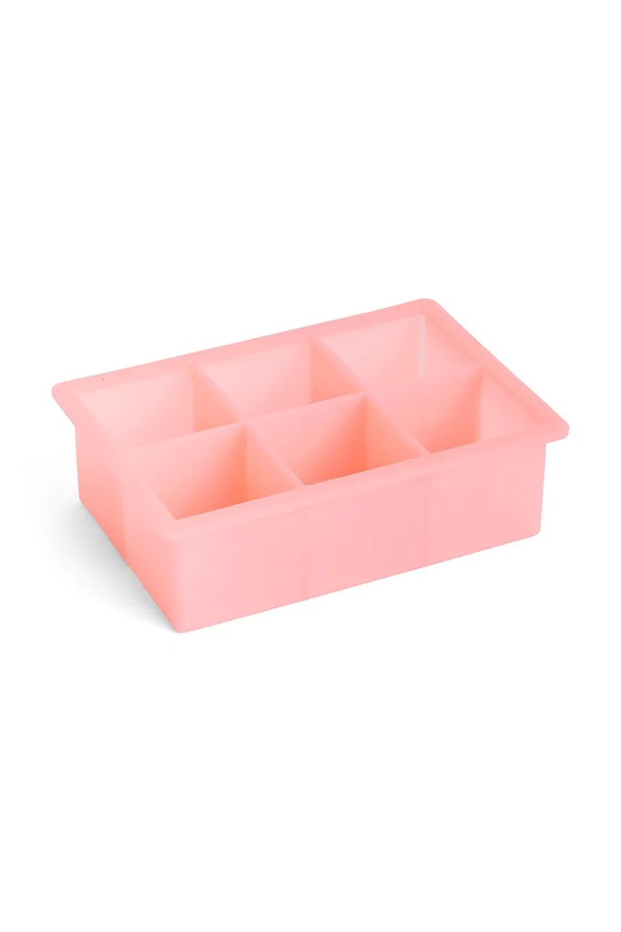 HAY foremka na kostki lodu z silikonu 4 x 18 x 14 cm różowy AB420.E481.AF07