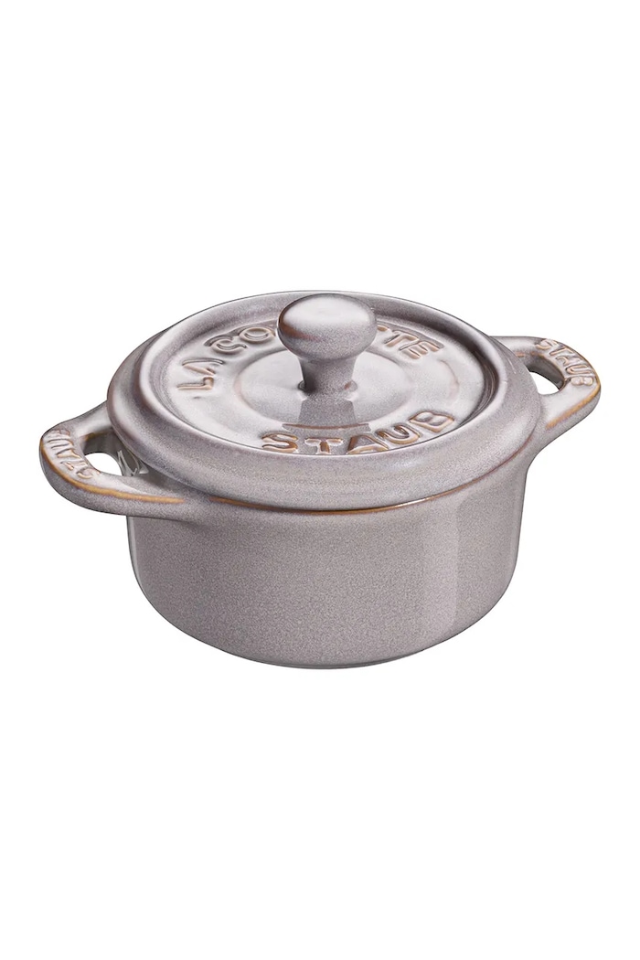 Staub Garnek żaroodporny z ceramiki Gift Giving Mini Cocotte 200 ml szary 40511.998.0