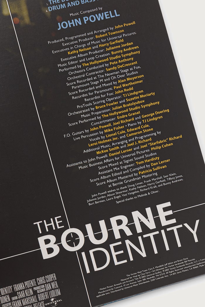 Аксесуари Black Moon OST: BOURNE IDENTITY (LP) JOHN.POWELL чорний