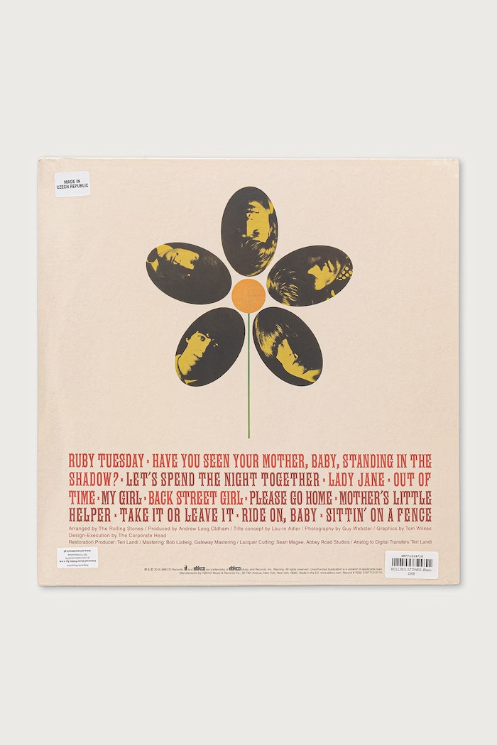 Black Moon FLOWERS (LP) ROLLING.STONES чорний AW26