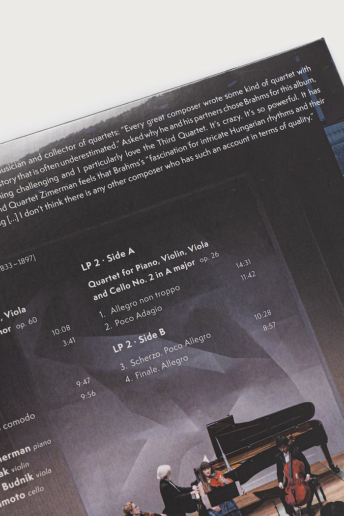 Аксесуари Black Moon JONANNES BRAHMS: PIANO QUARTETS NOS. 2 & 3 (2LP) KRYSTIAN.ZIMERMAN чорний