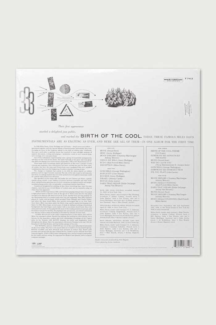 Black Moon Підставка THE COMPLETE BIRTH OF THE COOL (2LP) MILES.DAVIS чорний AW26
