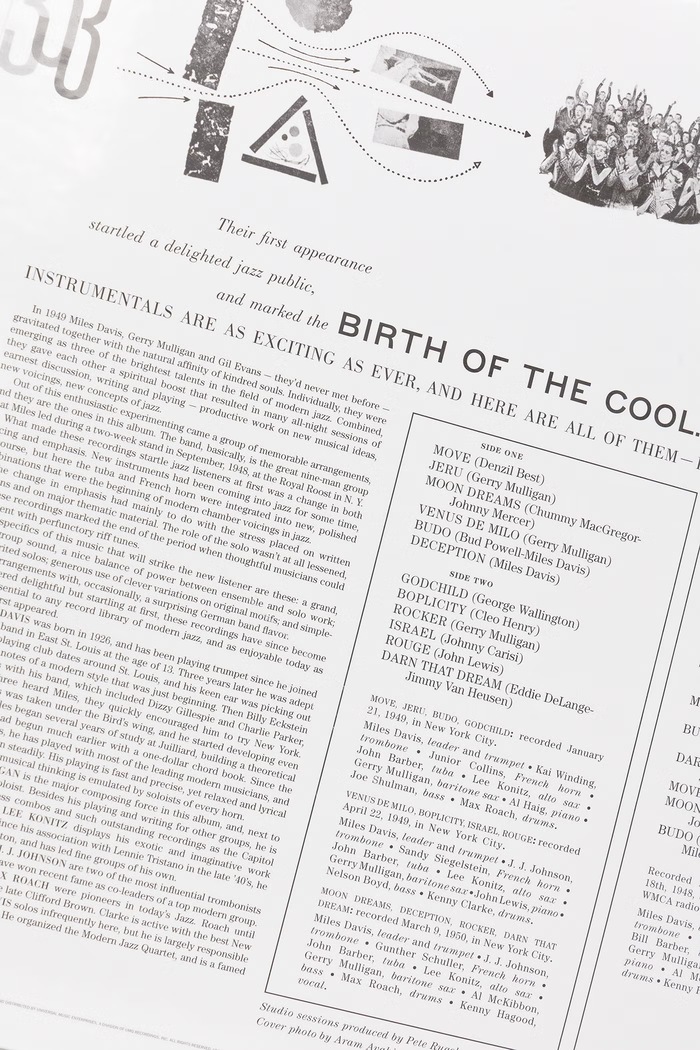 Аксесуари Black Moon Підставка THE COMPLETE BIRTH OF THE COOL (2LP) MILES.DAVIS чорний