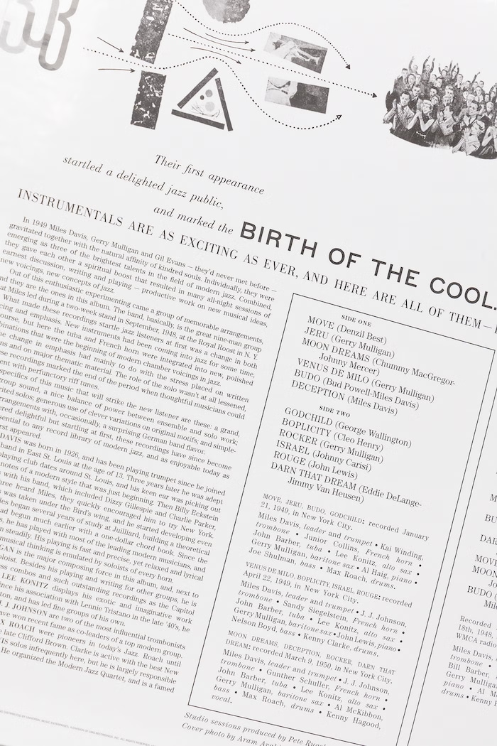 Аксесуари Black Moon Підставка THE COMPLETE BIRTH OF THE COOL (2LP) MILES.DAVIS чорний
