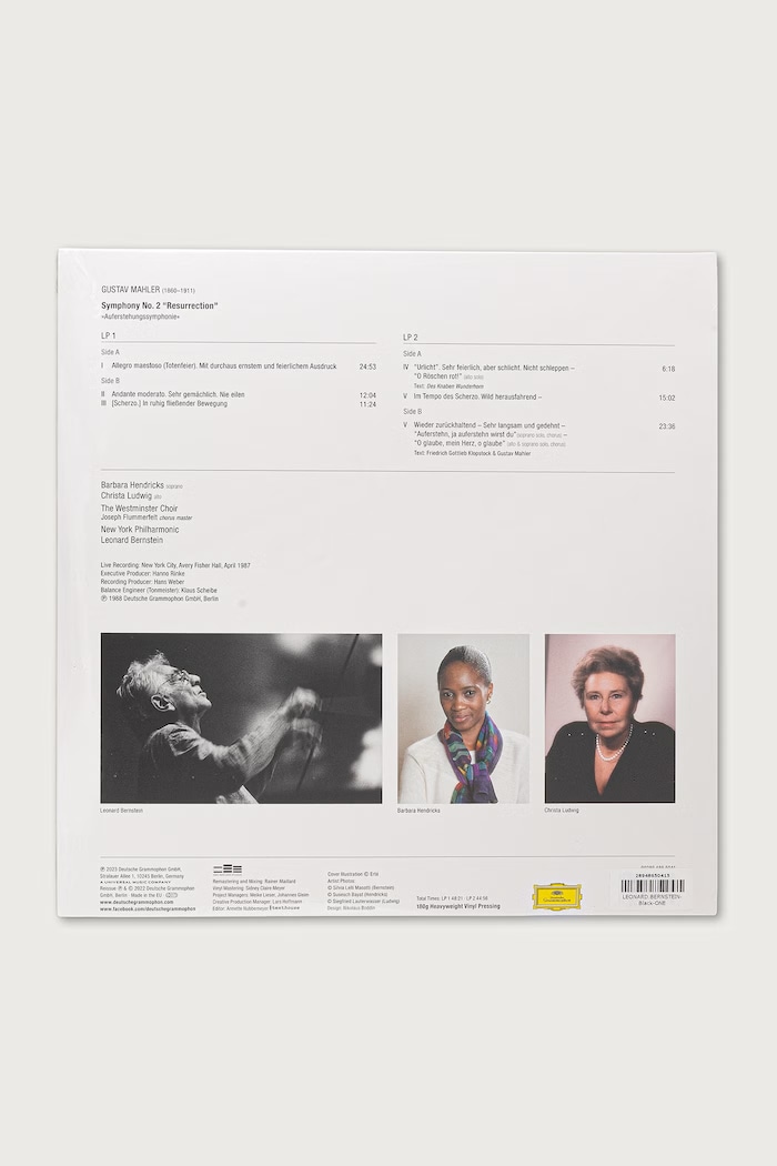Black Moon MAHLER: SYMPHONY NO. 2 RESURRECTION (2LP) LEONARD.BERNSTEIN чёрный AW26
