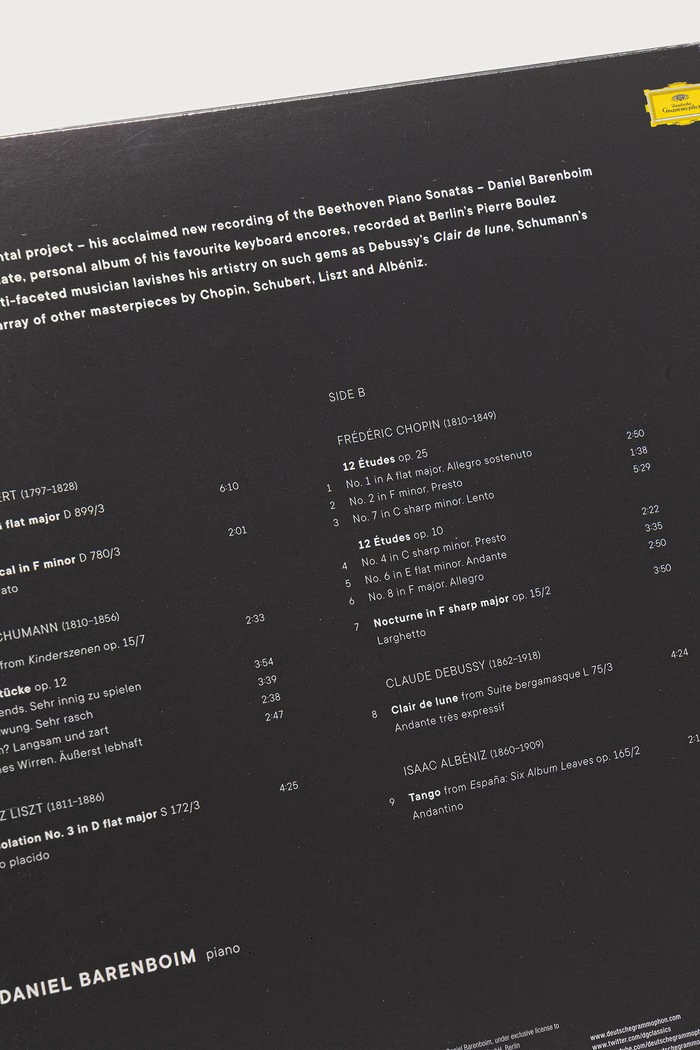 Аксесуари Black Moon ENCORES (LP) DANIEL.BARENBOIM чорний
