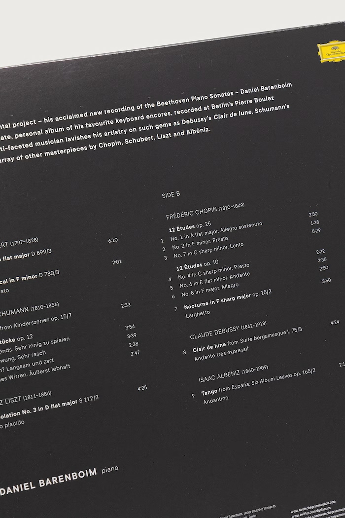Аксесуари Black Moon ENCORES (LP) DANIEL.BARENBOIM чорний