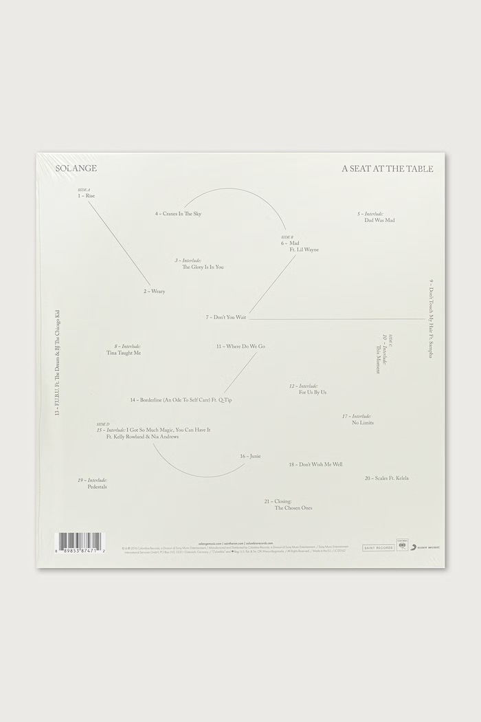 Sony Music Solange A Seat at the Table 88985387471 чорний AW26