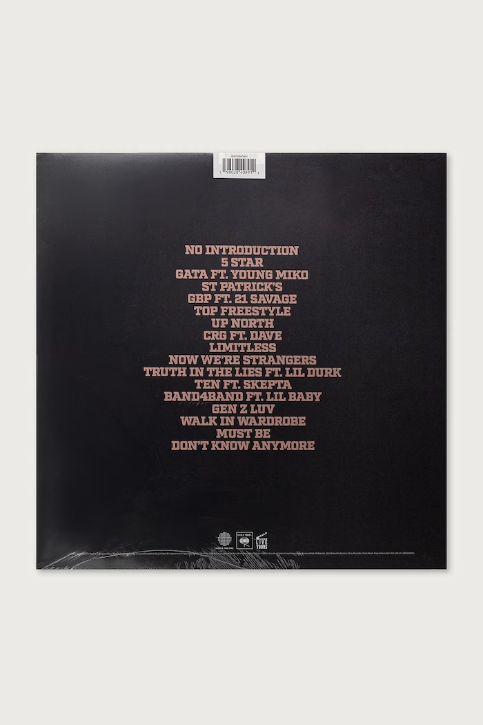Sony Music Central Cee CAN'T RUSH GREATNESS 19802840891 чорний AW26