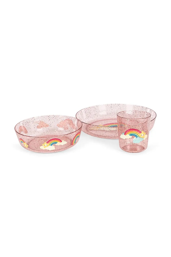 Konges Sløjd Sada riadu detská SPARKLY DINNER SET KS106243.9BY2 ružová AW26