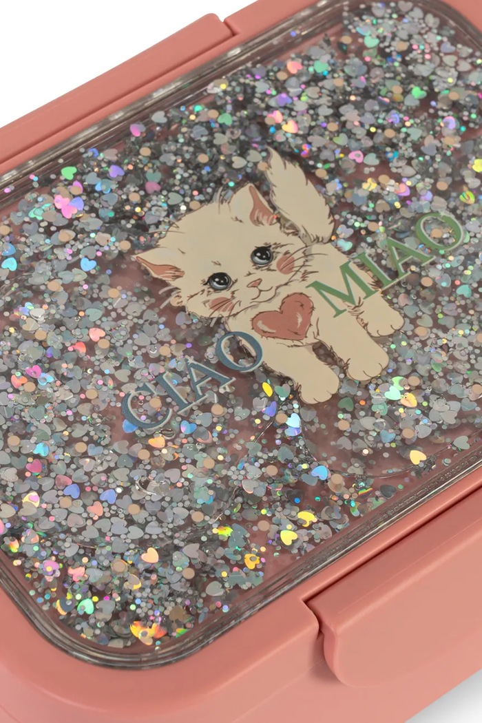 Lunchbox otroški GLITTER LUNCH BOX Konges Sløjd KS106038.9BY2 roza