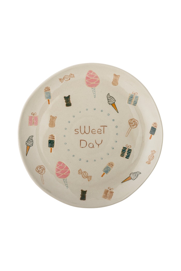 Bloomingville MINI Talerz dziecięcy Sweets Plate biały 82062685