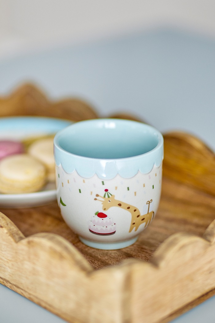 Bloomingville MINI Kubek dziecięcy Celebrate Cup niebieski 82063087
