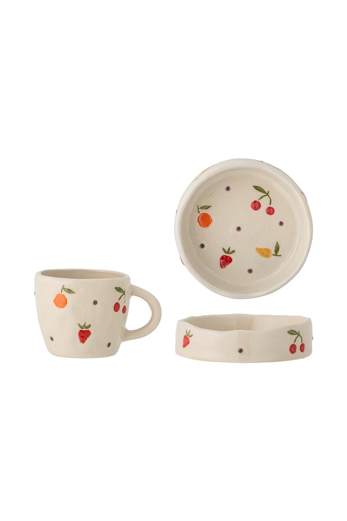 Bloomingville MINI Zestaw naczyń dziecięcych Tatiana Tableware Set biały 82061379