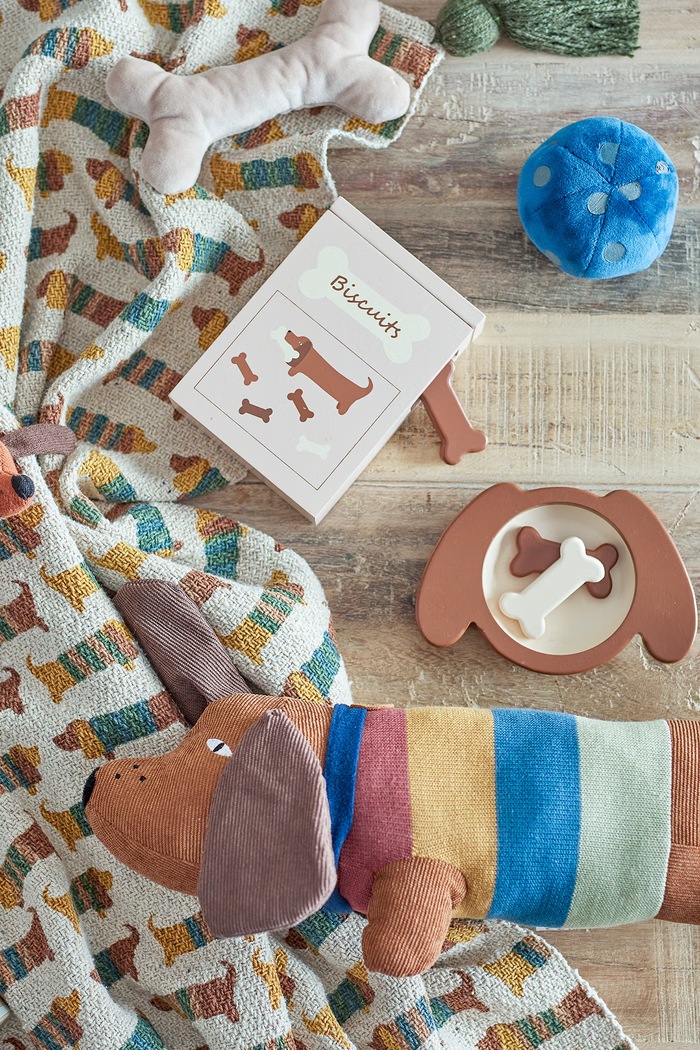 Zabawka drewniana Charlie Play Set, Food Bloomingville MINI 82054483 beżowy
