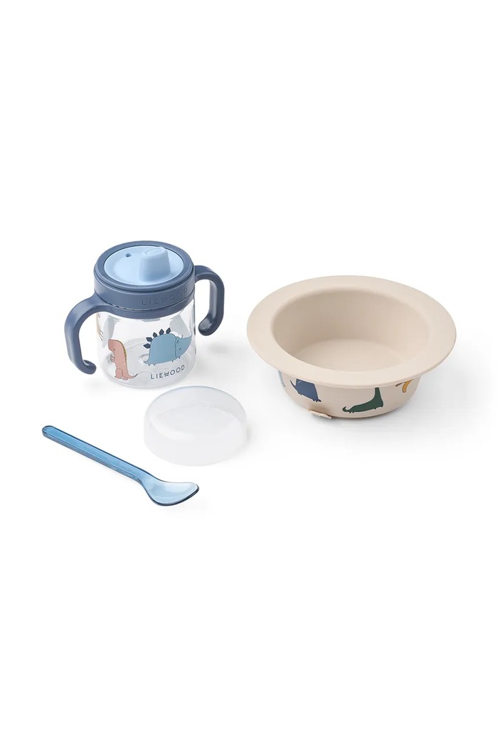 Liewood Zestaw naczyń dziecięcy Becket Tableware Set niebieski LW21192.9BY2