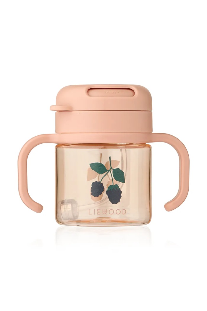 Liewood Kubek dziecięcy Kai Tritan Straw Cup 280ml LW21116.9BY2 różowy AW26