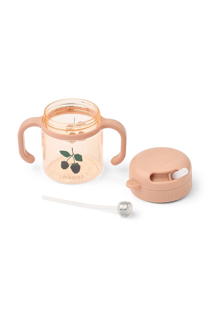 Kubek dziecięcy Kai Tritan Straw Cup 280ml Liewood różowy LW21116.9BY2