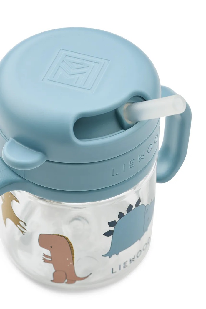 Liewood Kubek dziecięcy Kai Tritan Straw Cup 280ml LW21116.9BY2 niebieski AW26