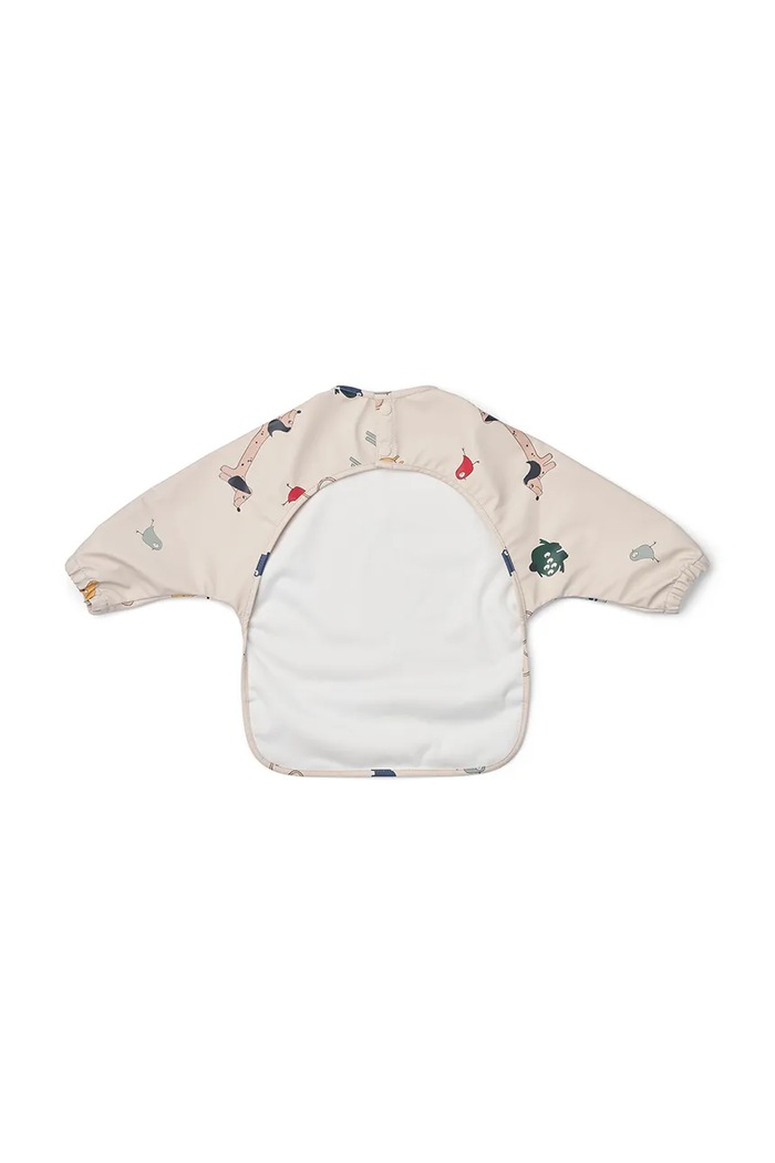 Liewood Śliniak dziecięcy Merle Printed Cape Bib LW18136.9BY2 beżowy AW26