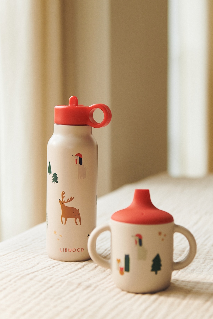 Kubek dziecięcy Neil Sippy Cup Liewood LW13060.9BY2 beżowy