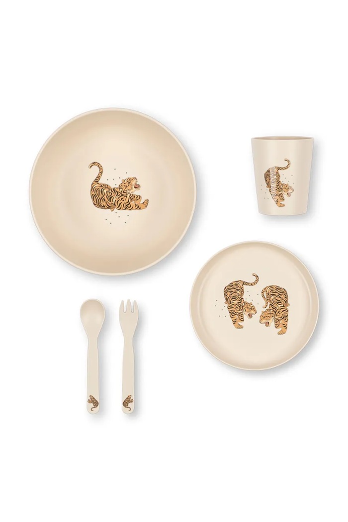 Αγορίστικα Konges Sløjd Σετ σκεύων παιδικό DINNER SET KS105961.9BY2 μπεζ