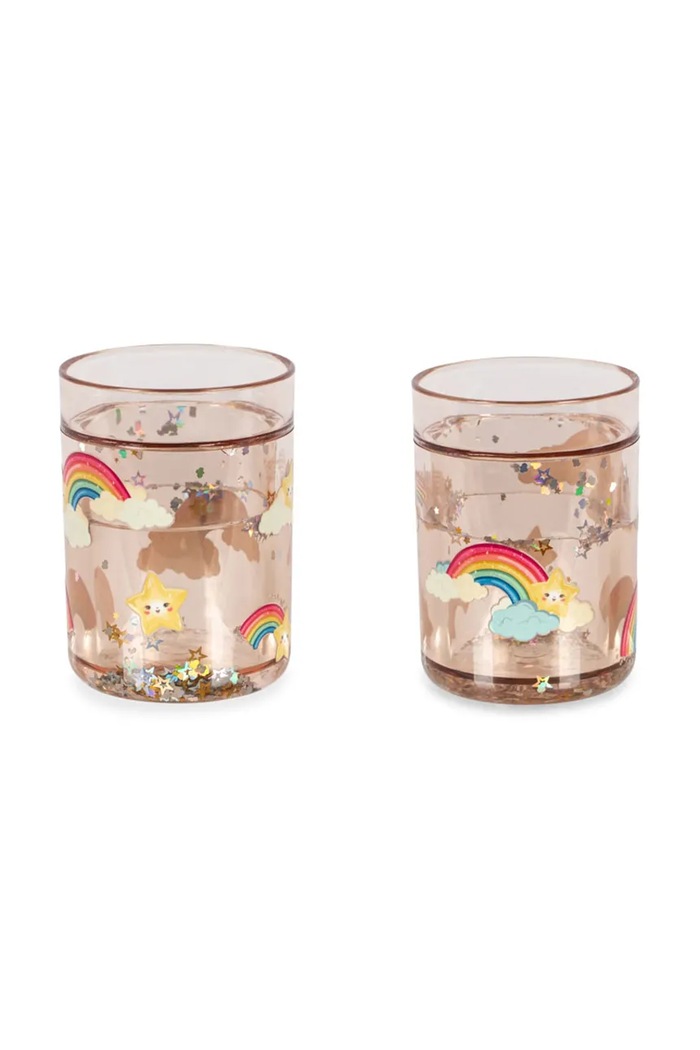 Konges Sløjd Σετ κούπες παιδικές 2 PACK GLITTER CUPS ροζ KS105837.9BY2