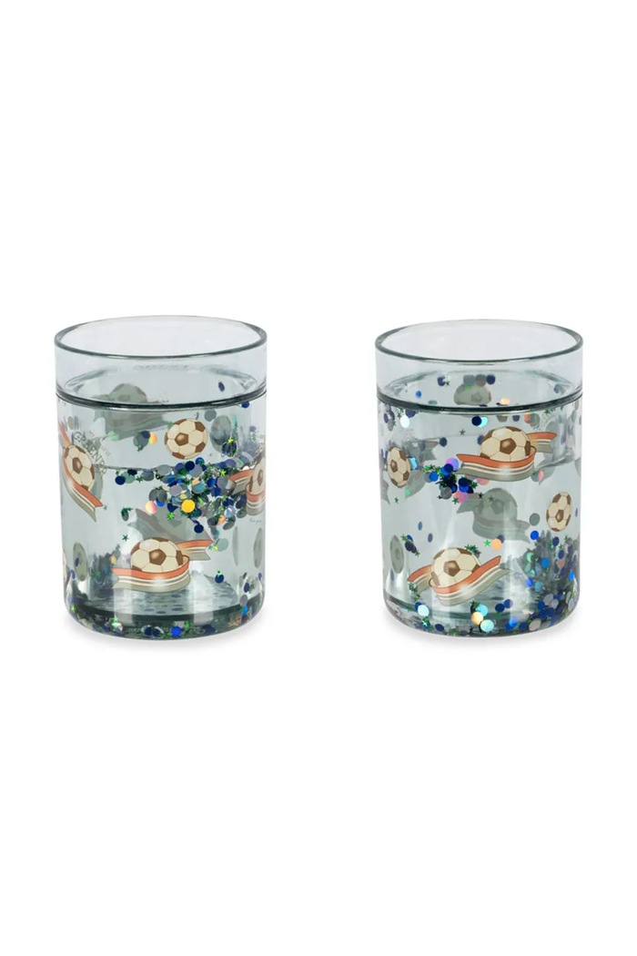 Konges Sløjd Σετ κούπες παιδικές 2 PACK GLITTER CUPS μπλε KS105837.9BY2