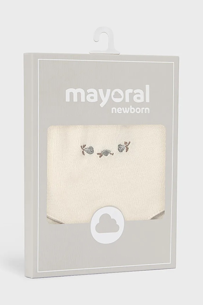 Мальчик Mayoral Newborn Слюнявчик для детей хлопковый 2 шт. 9139.2B.Newborn.9BY2 бежевый