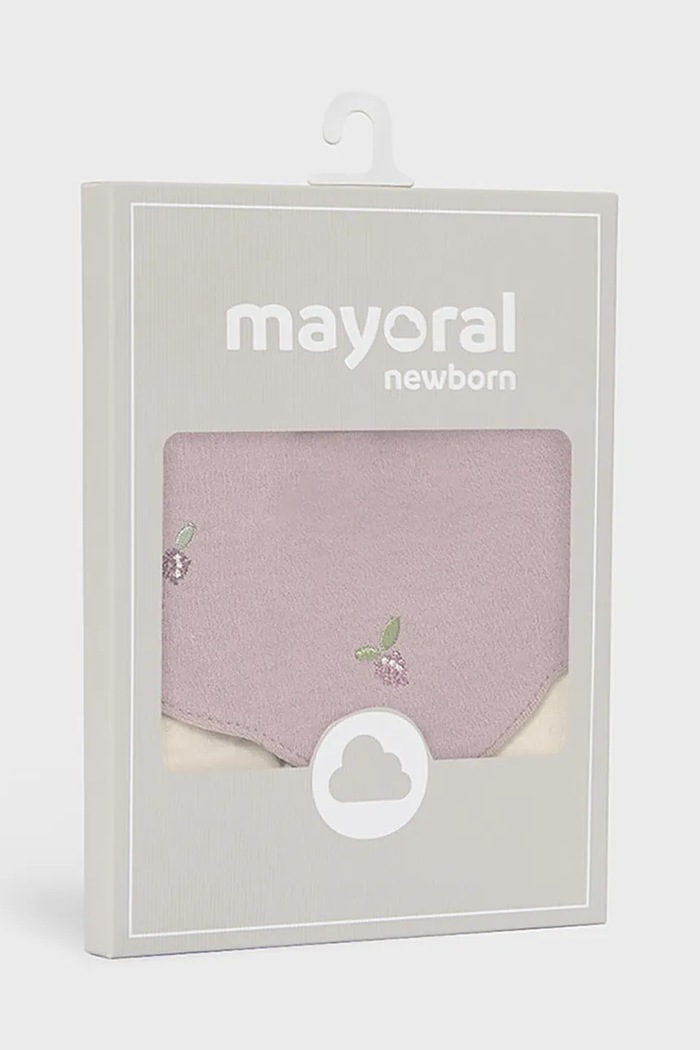 Мальчик Mayoral Newborn Слюнявчик для детей хлопковый 2 шт. 9139.2B.Newborn.9BY2 фиолетовой