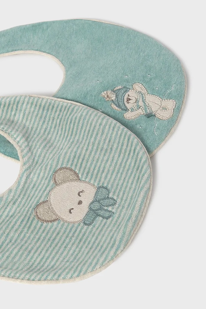 Mayoral Newborn Śliniak niemowlęcy 2-pack 9138.1F.Newborn.9BY2 turkusowy AW26