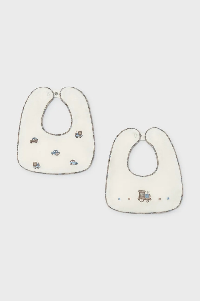 Mayoral Newborn слюнявчик для детей хлопковый 2 шт. белый 9137.1B.Newborn.9BY2