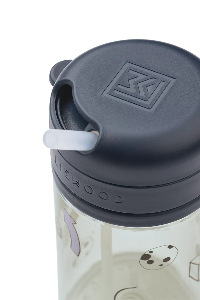 Deklice Liewood steklenica za vodo otroška Pavia Tritan Straw Cup 500 ml LW20946.9BY2 mornarsko modra