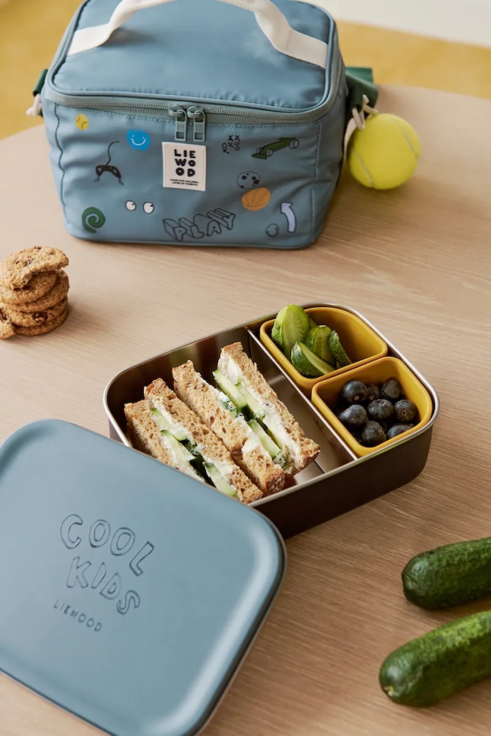 Liewood lunchbox dziecięcy Nina Stainless Steel Lunchbox granatowy LW20942.9BY2