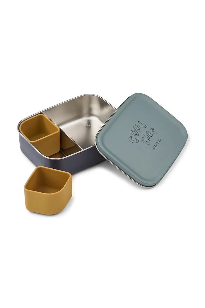 Chłopiec Liewood lunchbox dziecięcy Nina Stainless Steel Lunchbox LW20942.9BY2 granatowy