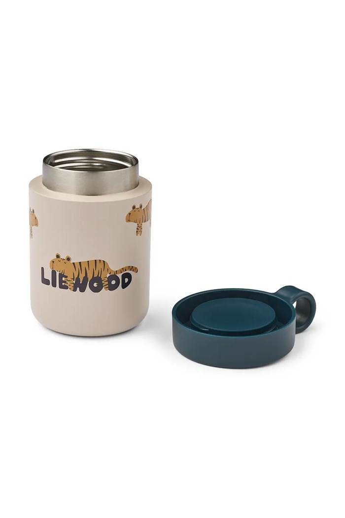 Liewood pojemnik termiczny na jedzenie dziecięcy Kiani Printed Food Jar LW19960.9BY2 beżowy AW26