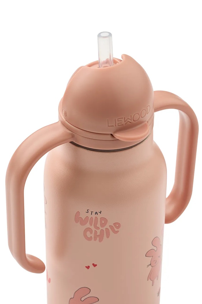 Chłopiec Liewood Butelka na wodę dziecięca Kimmie Water Bottle 250 ml LW19618.9BY2 różowy