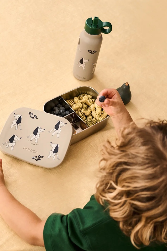 Chłopiec Liewood Lunchbox dziecięcy Arthur Printed Lunchbox LW14982.9BY2 szary