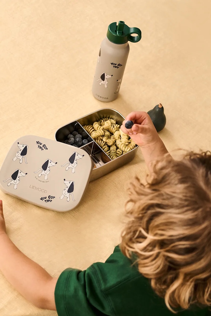 Chłopiec Liewood Lunchbox dziecięcy Arthur Printed Lunchbox LW14982.9BY2 szary