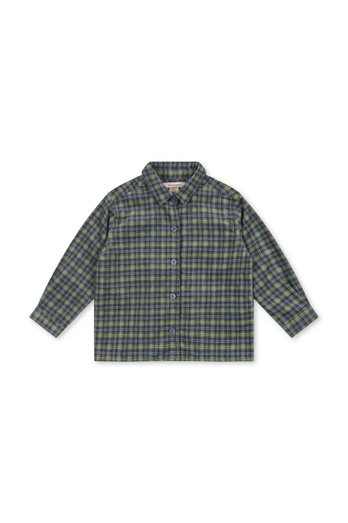 Konges Sløjd Koszula dziecięca bawełniana CARA LS SHIRT GOTS KS108135.9BY2 niebieski AW26